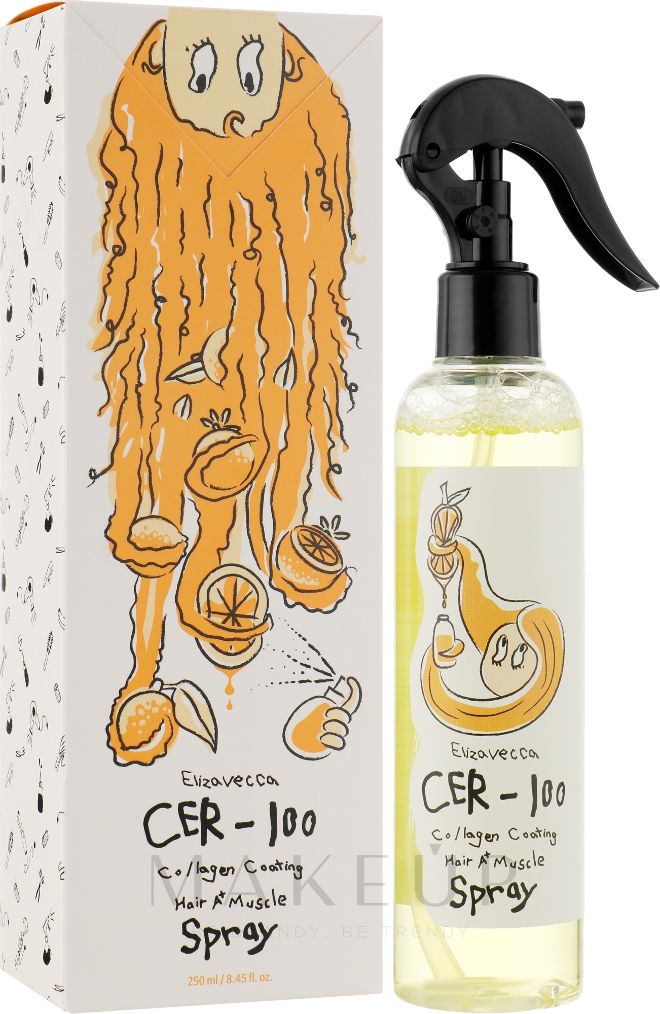 Collagen Coating Hair Spray — Elizavecca CER-100| سبراي علاجي ليف ان للشعر التالف والمصبوغ والجاف