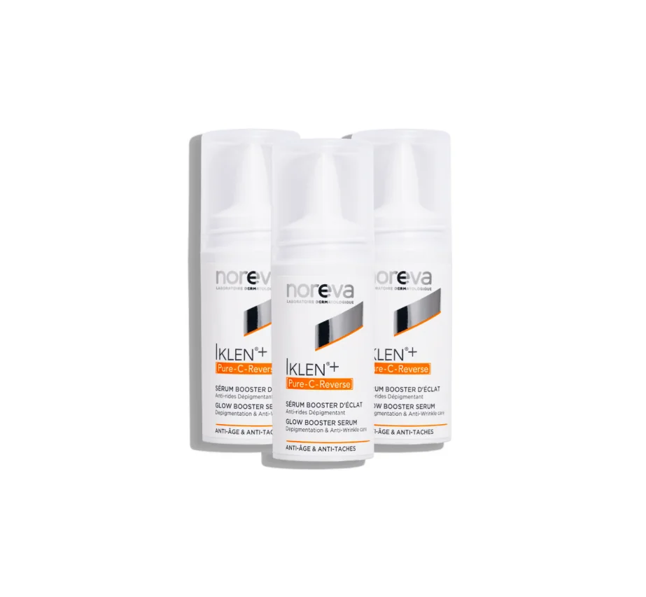 Iklen+ Glow Booster Serum — Noreva | فيتامين سي سيروم مركز للنضاره والتفتيح الفوري - عدد 3 علب